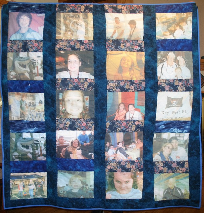 Blue Photo Quilt (front)