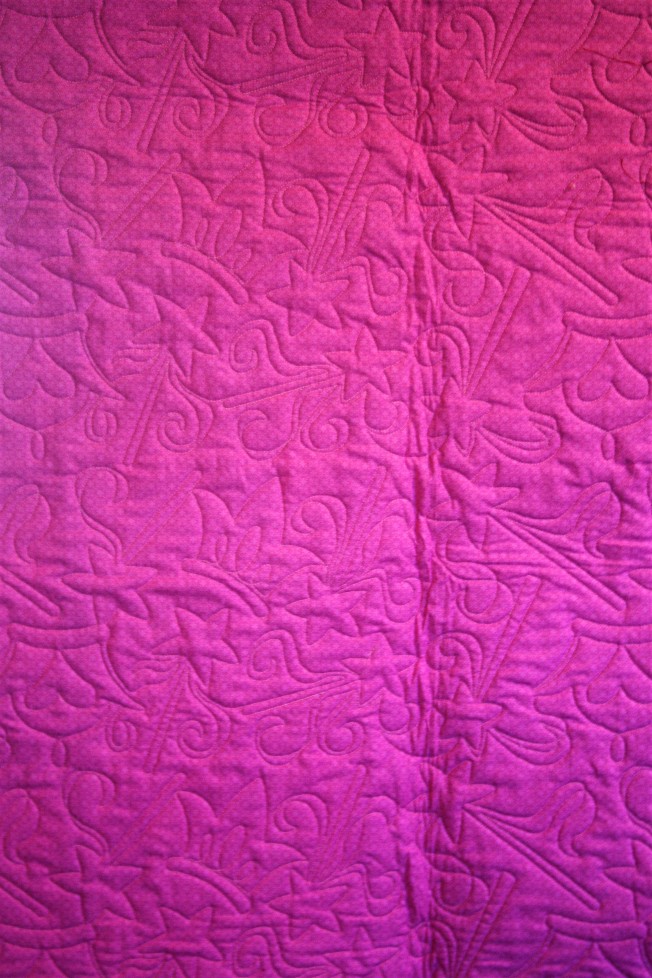 Pink and Purple Princess Quilt (back)