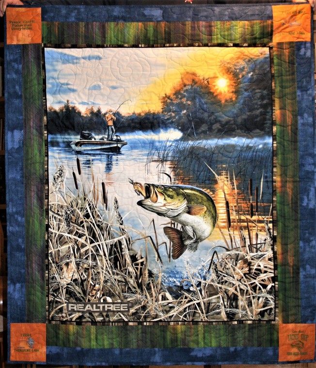 First and Second Fishing Quilt (front second)